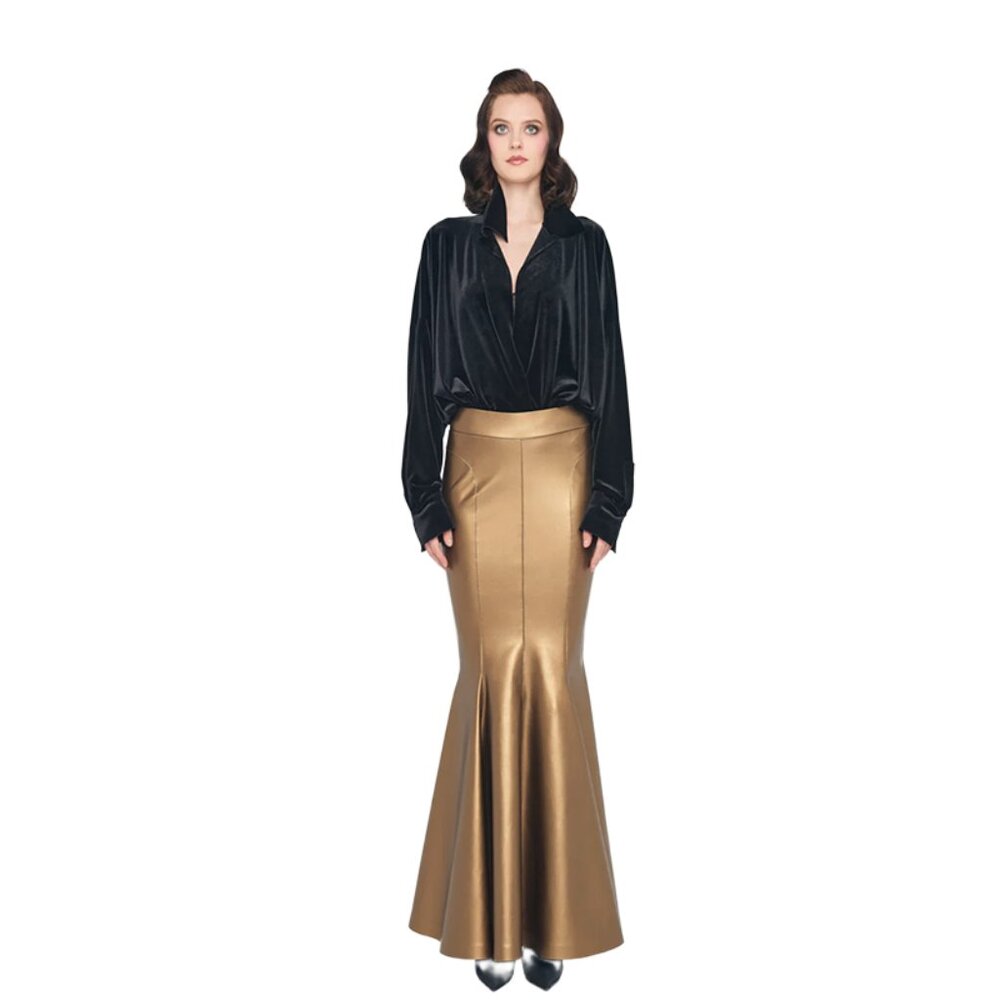 Norma Kamali Long Fishtail Skirt